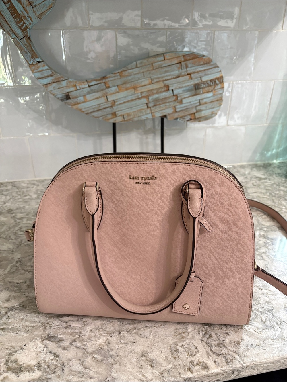 kate spade Pale Pink Dome Satchel
